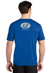 Short-Sleeved Moisture-Wicking Blue "Inspired By You" Tee